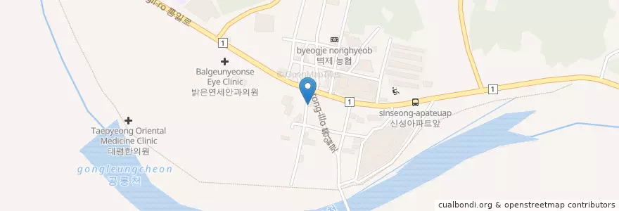Mapa de ubicacion de 아이사랑약국 en 대한민국, 경기도, 고양시, 덕양구.