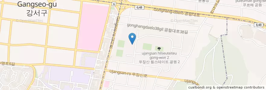 Mapa de ubicacion de 현대i어린이집 en 大韓民国, ソウル, 江西区, 우장산동.