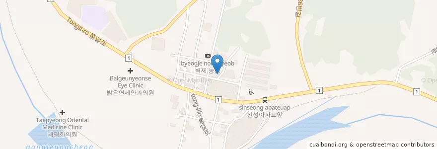 Mapa de ubicacion de 심야식당 en 大韓民国, 京畿道, 高陽市, 徳陽区.