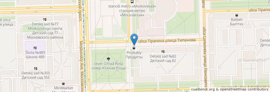 Mapa de ubicacion de Шаверма en Russia, Northwestern Federal District, Leningrad Oblast, Saint Petersburg, Московский Район, Округ Звёздное.