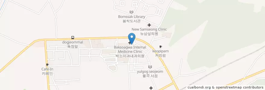 Mapa de ubicacion de 현대 약국 en 대한민국, 경기도, 파주시, 금촌1동.
