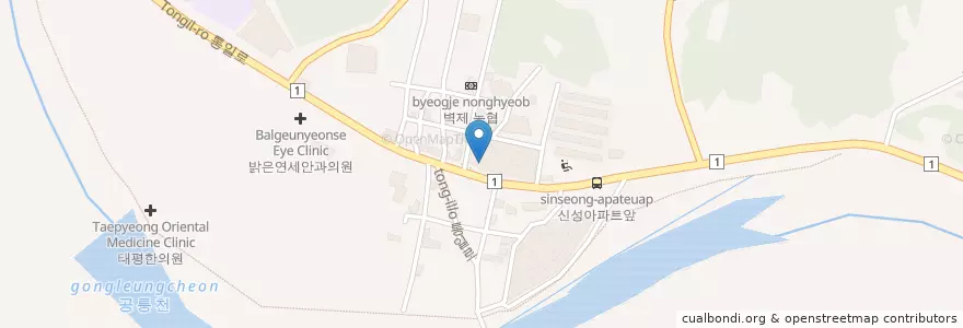 Mapa de ubicacion de 맘스터치 en 대한민국, 경기도, 고양시, 덕양구.