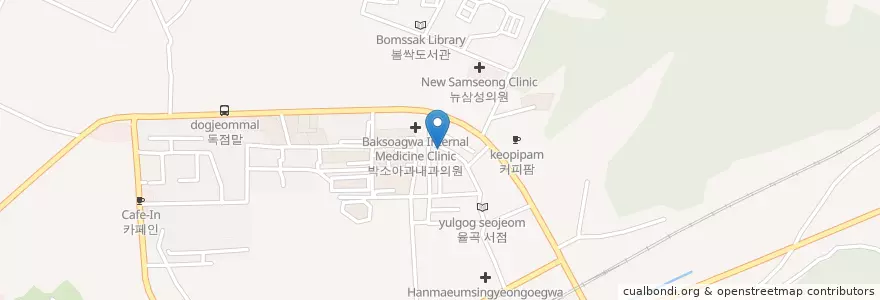 Mapa de ubicacion de 부어 치킨 en كوريا الجنوبية, 경기도, 파주시, 금촌1동.