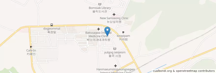 Mapa de ubicacion de 돈장군 en 대한민국, 경기도, 파주시, 금촌1동.