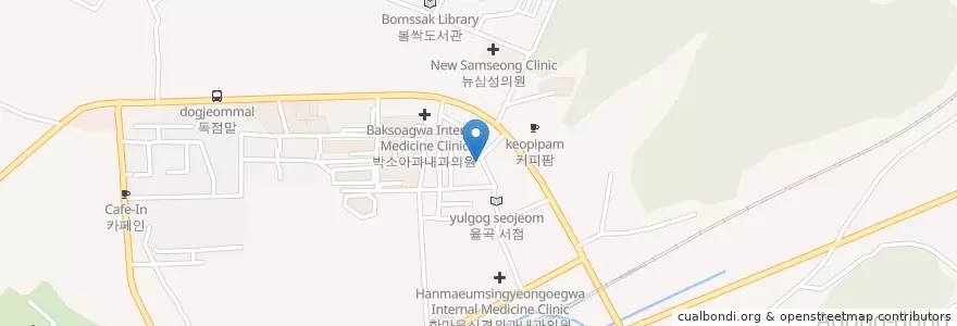 Mapa de ubicacion de 정's 치킨로드 en 대한민국, 경기도, 파주시, 금촌1동.