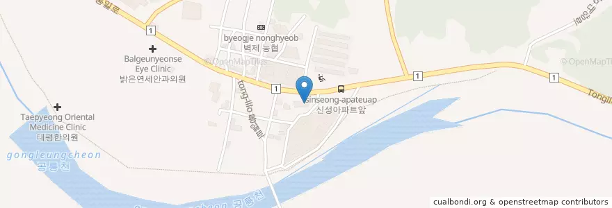 Mapa de ubicacion de 원당동물병원 en Korea Selatan, Gyeonggi, 고양시, 덕양구.