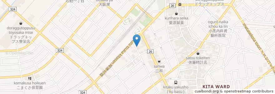 Mapa de ubicacion de スナック やすらぎ en اليابان, 新潟県, 新潟市, 北区.
