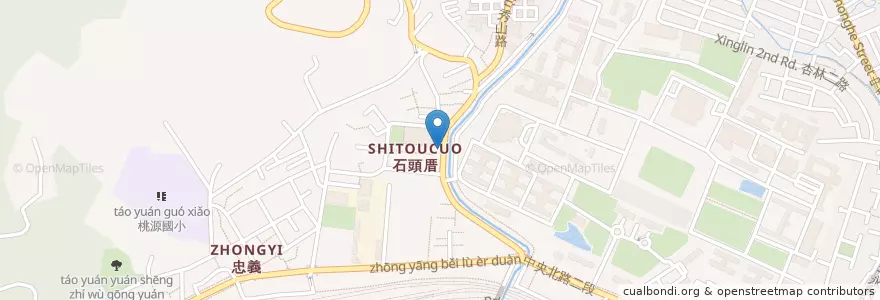 Mapa de ubicacion de 豆咖啡 en 臺灣, 新北市, 臺北市, 北投區.