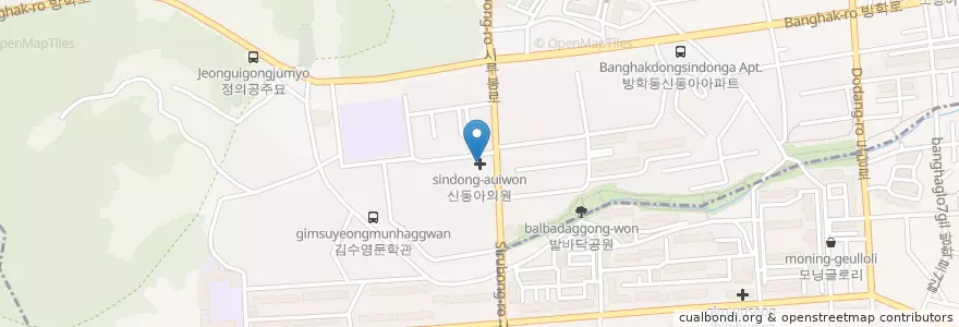 Mapa de ubicacion de 신동아의원 en Corea Del Sur, Seúl, 도봉구, 방학3동.