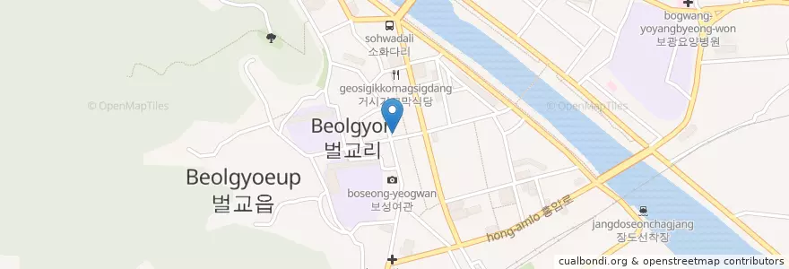 Mapa de ubicacion de 벌교신협 en 대한민국, 전라남도, 보성군.