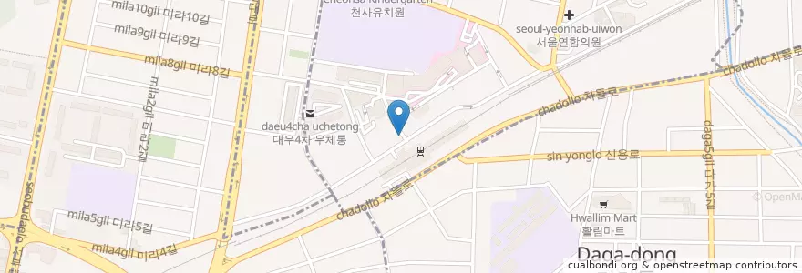 Mapa de ubicacion de 이디야 커피 순천향지점 en Südkorea, Chungcheongnam-Do, 천안시, 동남구.