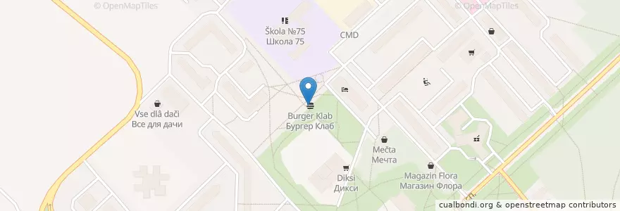 Mapa de ubicacion de Бургер Клаб en Russia, Distretto Federale Centrale, Oblast' Di Mosca, Городской Округ Черноголовка.