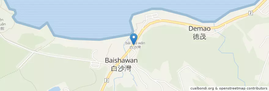 Mapa de ubicacion de 暢秋平價海鮮餐廳 en Тайвань, Новый Тайбэй, 石門區.