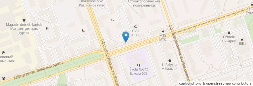 Mapa de ubicacion de Клиника здоровья en Rússia, Distrito Federal Central, Москва, Восточный Административный Округ, Район Перово.