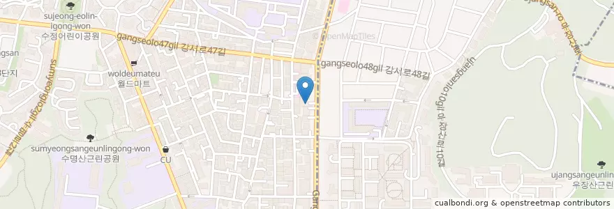 Mapa de ubicacion de 버거킹 en 대한민국, 서울, 강서구.