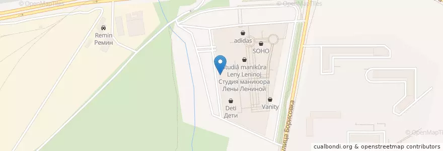 Mapa de ubicacion de Шоколадница en روسيا, Центральный Федеральный Округ, محافظة موسكو, Городской Округ Мытищи.