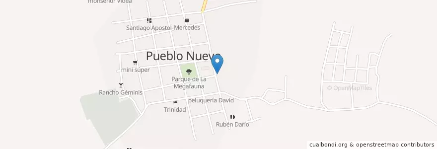 Mapa de ubicacion de wester unión en Никарагуа, Estelí, Pueblo Nuevo (Municipio).