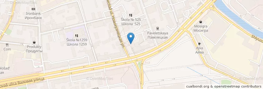 Mapa de ubicacion de ЛайтБанк en Rusland, Centraal Federaal District, Moskou, Центральный Административный Округ, Район Замоскворечье.