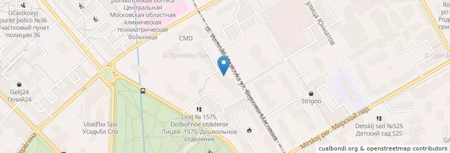 Mapa de ubicacion de Мир Талантов en Rusia, Distrito Federal Central, Москва, Северный Административный Округ, Район Аэропорт.