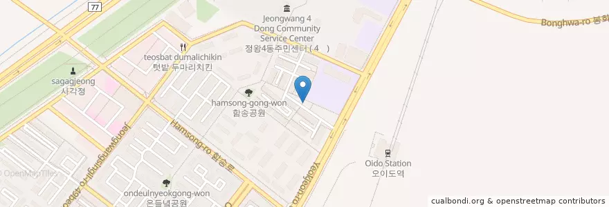 Mapa de ubicacion de 세종1차아파트 관리사무소 en Республика Корея, Кёнгидо, 시흥시.