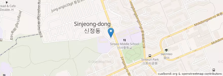 Mapa de ubicacion de 성산순복음교회 en Südkorea, Seoul, 양천구.