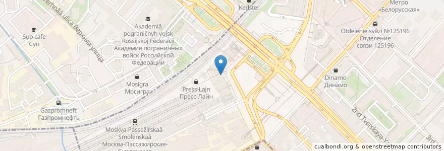 Mapa de ubicacion de Кофе хауз экспресс en Russie, District Fédéral Central, Moscou, Центральный Административный Округ, Тверской Район.