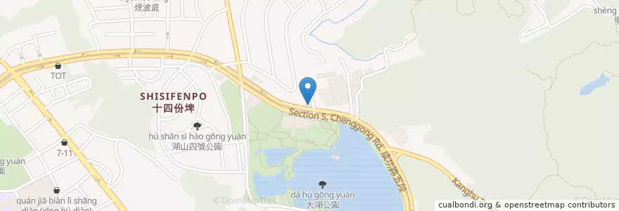 Mapa de ubicacion de Triple café en Tayvan, 新北市, Taipei, 內湖區.