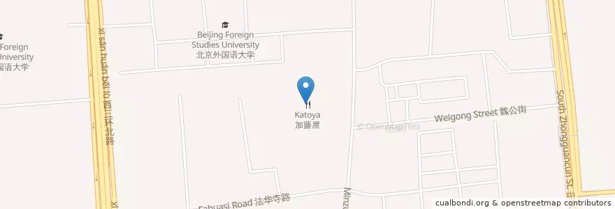 Mapa de ubicacion de 加藤屋 en China, Pekín, Hebei, 海淀区.