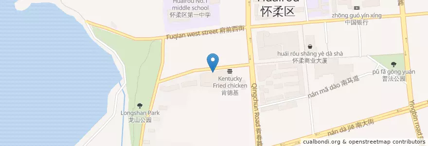 Mapa de ubicacion de 和合谷 en China, Beijing, Hebei, Huairou District.