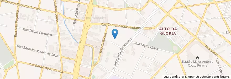 Mapa de ubicacion de Banco Santander en 브라질, 남부지방, 파라나, Região Geográfica Intermediária De Curitiba, Região Metropolitana De Curitiba, Microrregião De Curitiba, 쿠리치바.