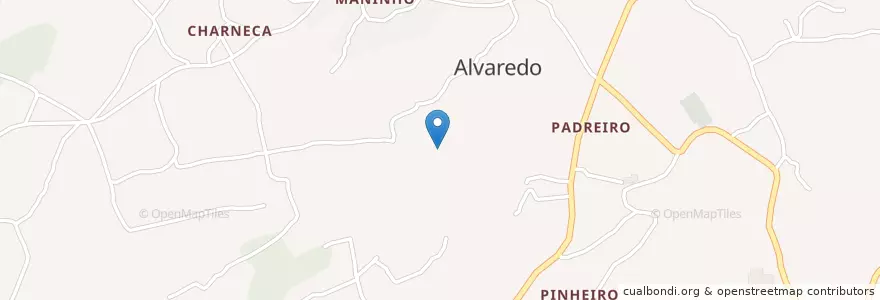 Mapa de ubicacion de Alvaredo en Portekiz, Norte, Alto Minho, Viana Do Castelo, Melgaço, Alvaredo.