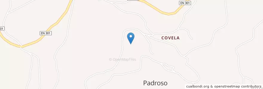 Mapa de ubicacion de Padroso en Portugal, Nord, Alto Minho, Viana Do Castelo, Arcos De Valdevez, Padroso.