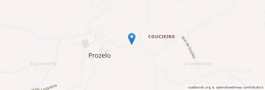 Mapa de ubicacion de Prozelo en 葡萄牙, 北部大區, Alto Minho, Viana Do Castelo, Arcos De Valdevez, Prozelo.