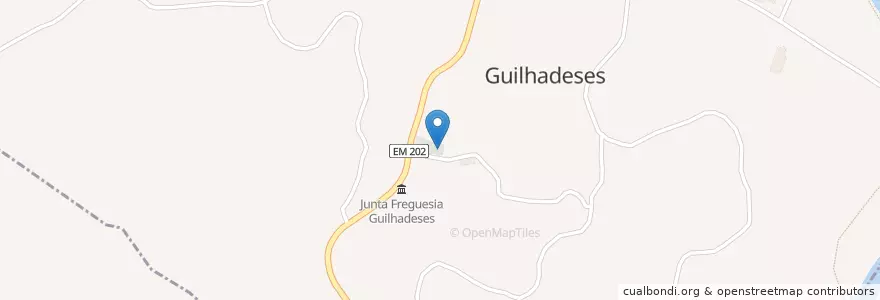 Mapa de ubicacion de Guilhadeses e Santar en Португалия, Северный, Alto Minho, Viana Do Castelo, Arcos De Valdevez, Guilhadeses E Santar.