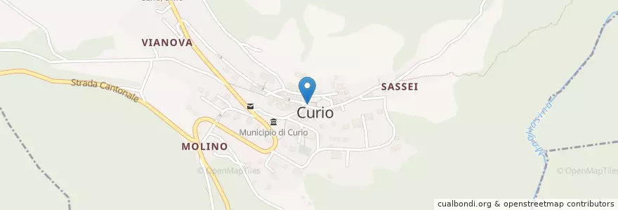 Mapa de ubicacion de Osteria Righini en Switzerland, Ticino, Distretto Di Lugano, Circolo Della Magliasina, Curio.