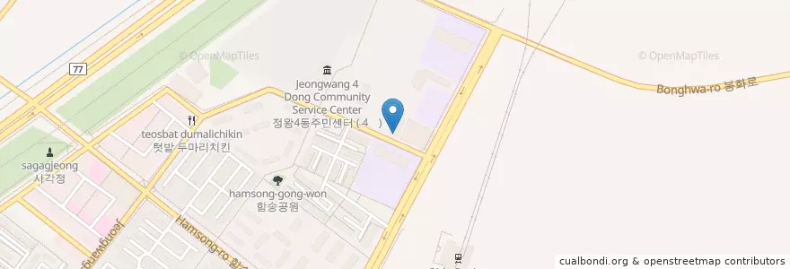 Mapa de ubicacion de 소망교회 en 韩国/南韓, 京畿道, 始兴市.