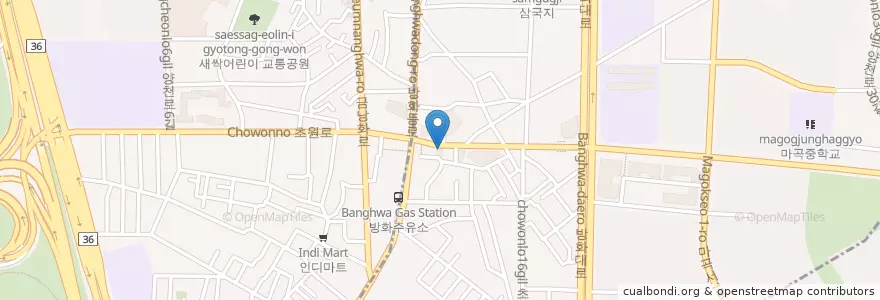 Mapa de ubicacion de 소담한 뚝배기 en Corea Del Sur, Seúl, 강서구.