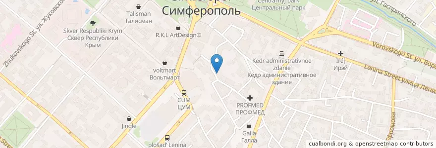Mapa de ubicacion de ЧБРР en Russia, South Federal District, Autonomous Republic Of Crimea, Republic Of Crimea, Simferopol District, Simferopol Municipality Council, Simferopol (Urban Okrug).