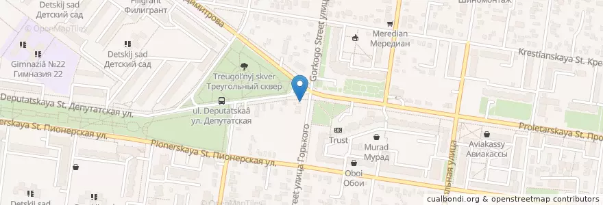 Mapa de ubicacion de тыжын en Russia, Distretto Federale Meridionale, Territorio Di Krasnodar, Adighezia, Городской Округ Майкоп.