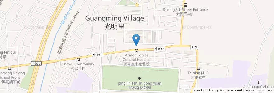 Mapa de ubicacion de 合作金庫ATM en Тайвань, Тайчжун, 太平區.