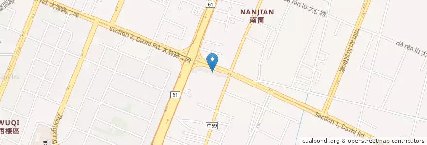 Mapa de ubicacion de 旭之堡 en 臺灣, 臺中市, 梧棲區.
