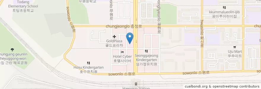 Mapa de ubicacion de 길벗교회 en 韩国/南韓, 京畿道, 高阳市, 德阳区.