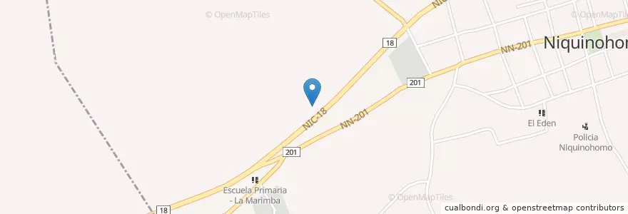 Mapa de ubicacion de clínica Dental en Nicaragua, Masaya, Niquinohomo (Municipio).