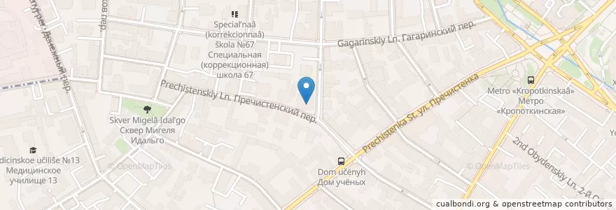 Mapa de ubicacion de Посольство Австрии en Russia, Distretto Federale Centrale, Москва, Центральный Административный Округ, Район Хамовники.