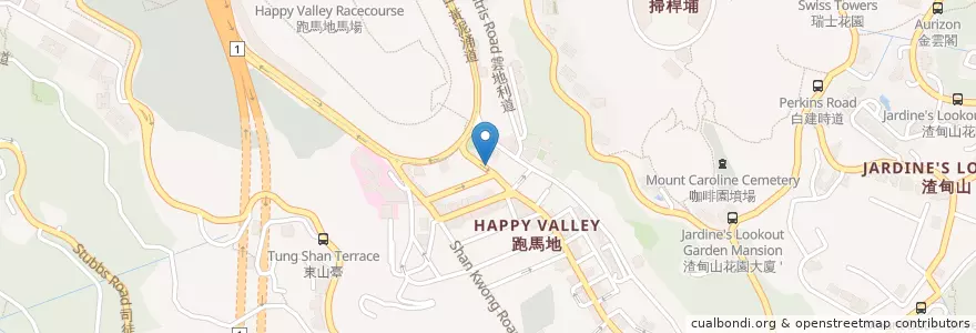 Mapa de ubicacion de 祥勝冰室 Cheung Sing Cafe en China, Guangdong, Hongkong, Hongkong, New Territories, 灣仔區 Wan Chai District.