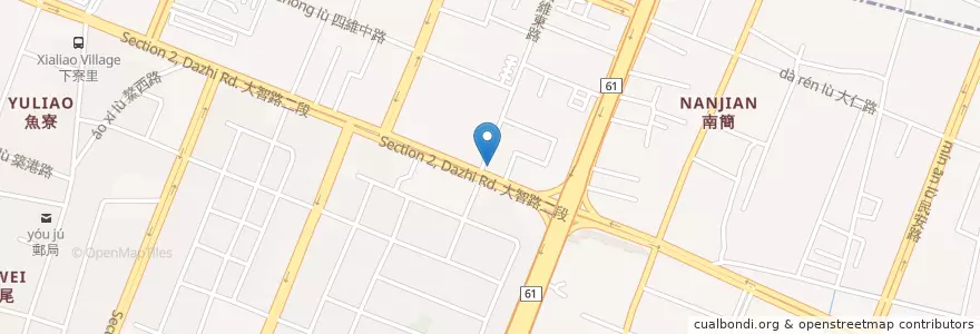 Mapa de ubicacion de 老師傳 en تایوان, تایچونگ, 梧棲區.