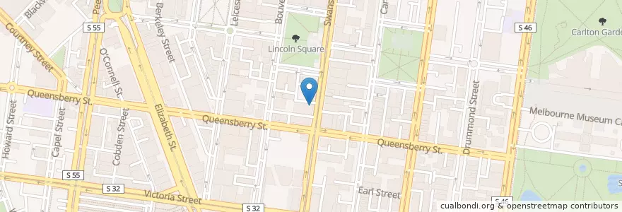 Mapa de ubicacion de Wokks en Australie, Victoria, City Of Melbourne.