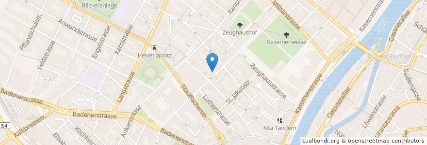 Mapa de ubicacion de Buonappetito en Suisse, Zurich, District De Zurich, Zurich.