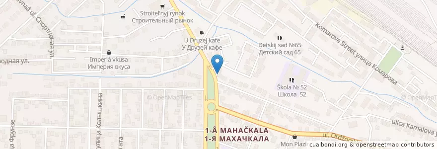 Mapa de ubicacion de Центрум en ロシア, 北カフカース連邦管区, Дагестан, Городской Округ Махачкала.