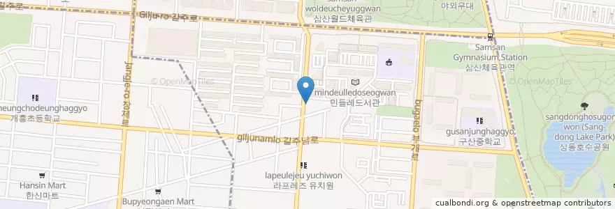 Mapa de ubicacion de 메디칼제일약국 en Südkorea, Incheon, Bupyeong-Gu, Bugae-Dong.